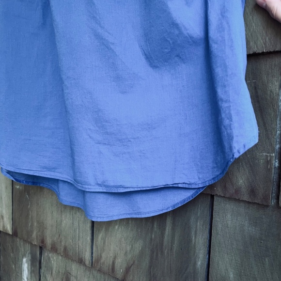 C&A Thin Blue Batiste Blouse with Ruffles - Picture 7 of 9